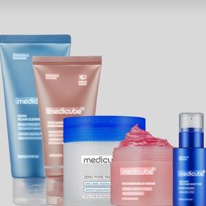 Medicube Set - Zero Foam Cleansing,collagen Wrapping,zero porepad,collagen Jelly